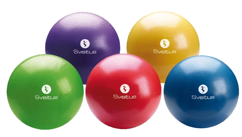 Minge de gimnastica 22-24 cm, 414, rosu, Sveltus, 0.5 kg